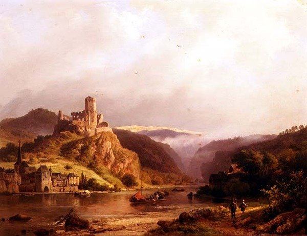 Beilstein ved Mosel af Barend Cornelis Koekkoek