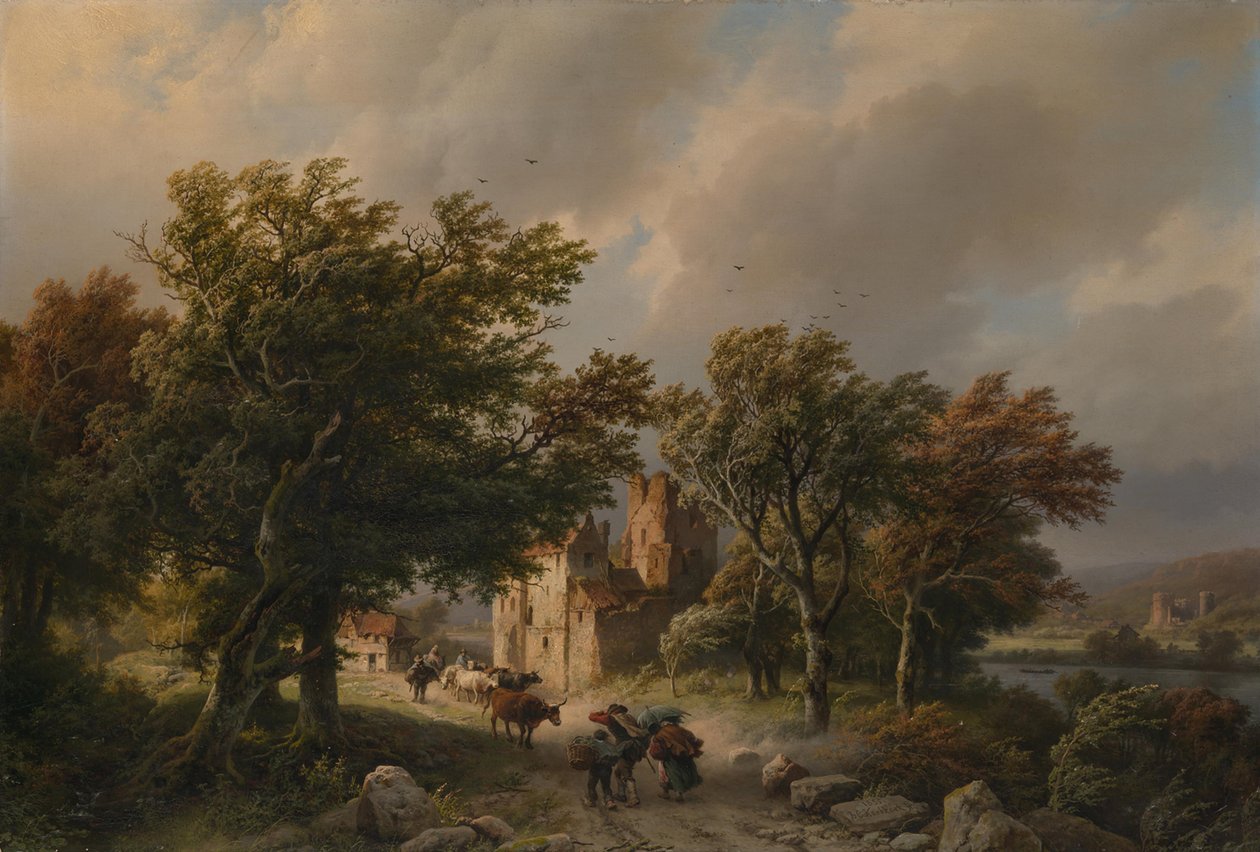 Vindstødet af Barend Cornelis Koekkoek