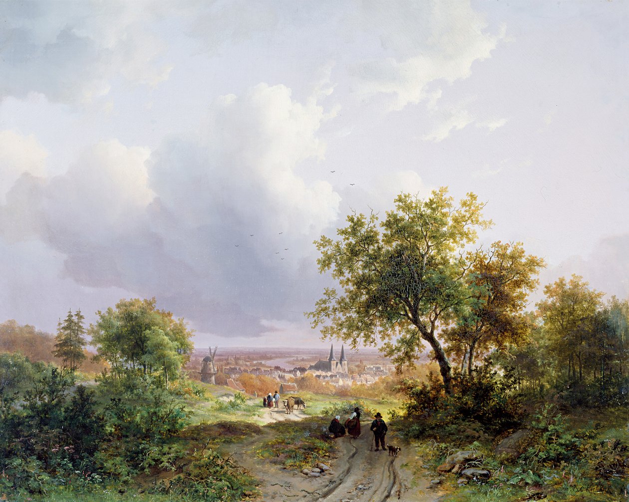 Sommerlandskab af Barend Cornelis Koekkoek