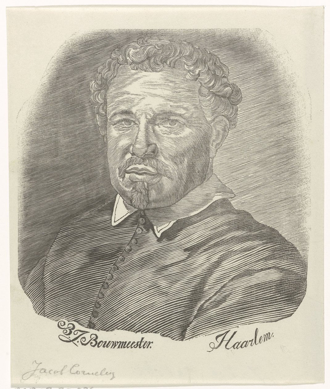 Portræt af Jacob Cornelisz. af Barend Johannes Bouwmeester