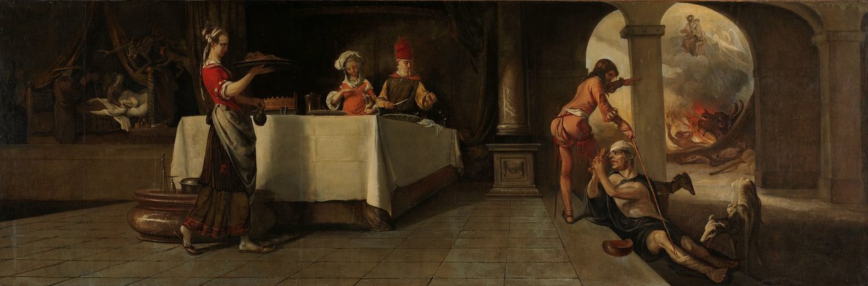 Lazarus og den rige mand af Barent Fabritius