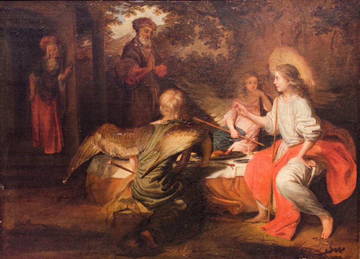 De tre engle hos Abraham. af Barent Fabritius