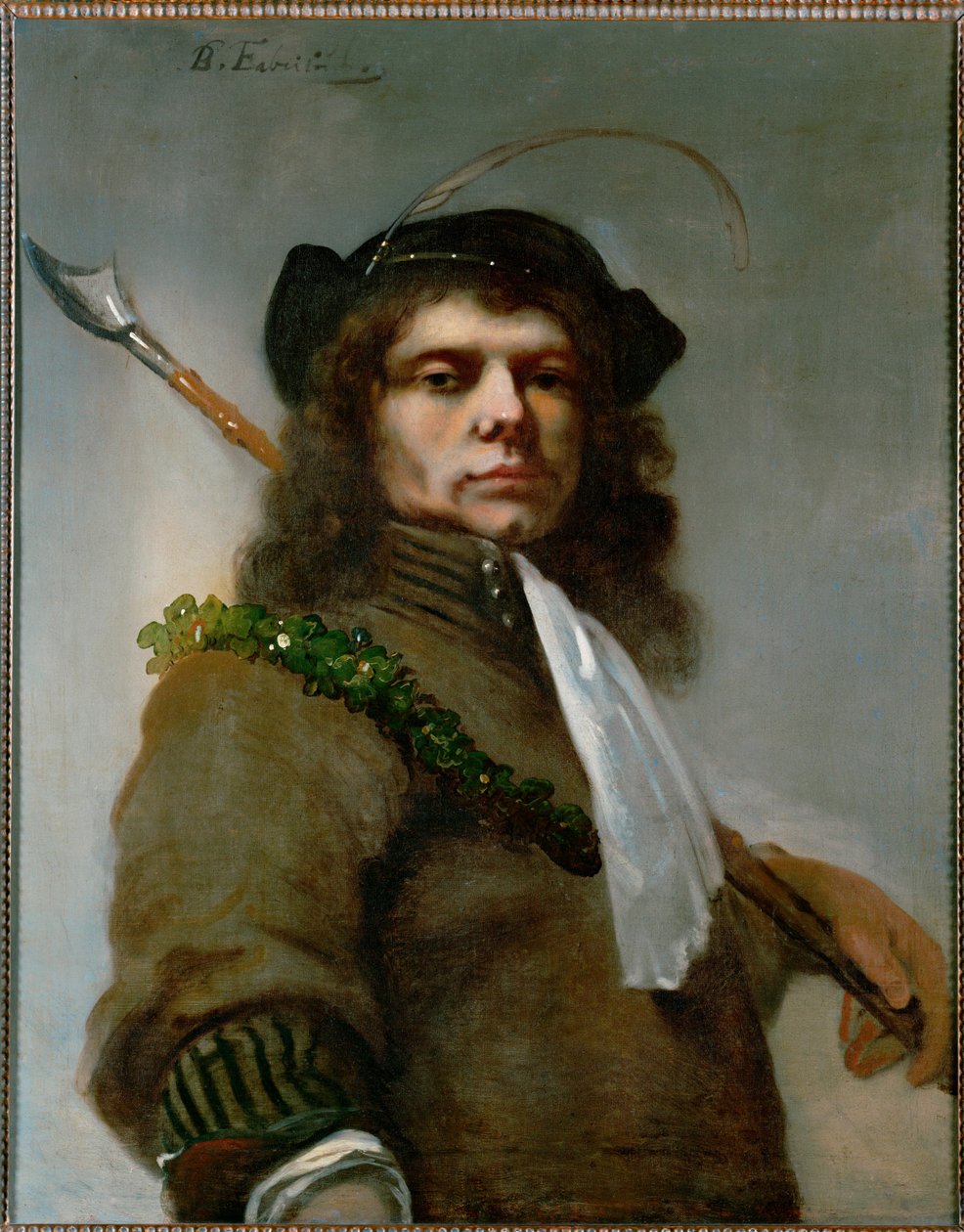 Selvportræt af Fabritius som hyrde ... (olie på lærred) af Barent Fabritius