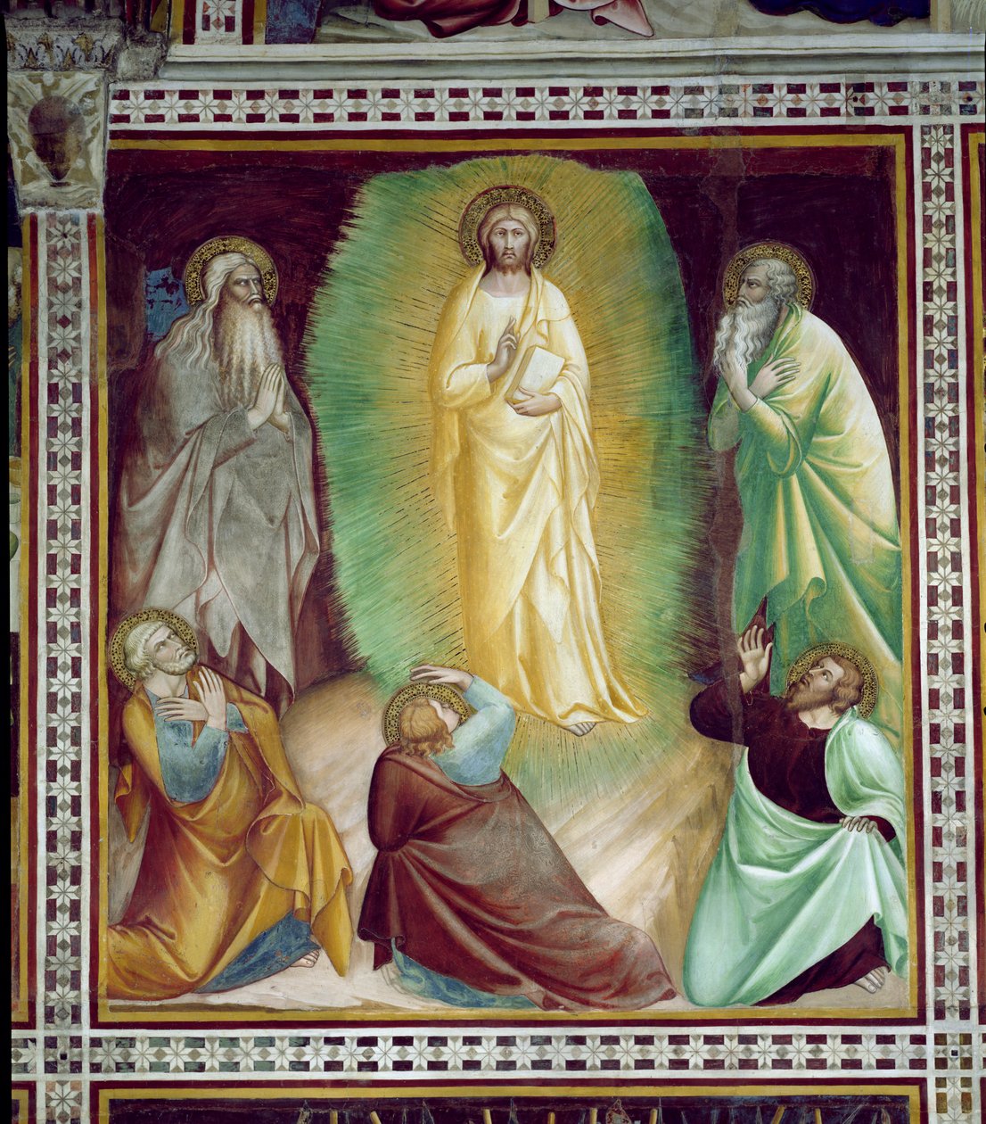 Kristi forvandling, fra en serie af scener fra Det Nye Testamente af Barna da Siena