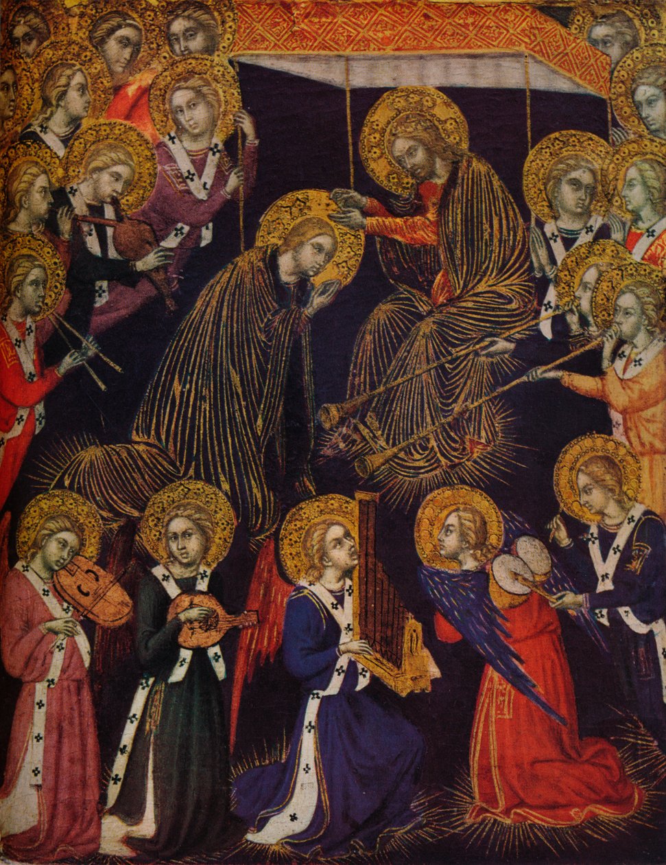 Jomfruens kroning, 1374 af Barnaba da Modena