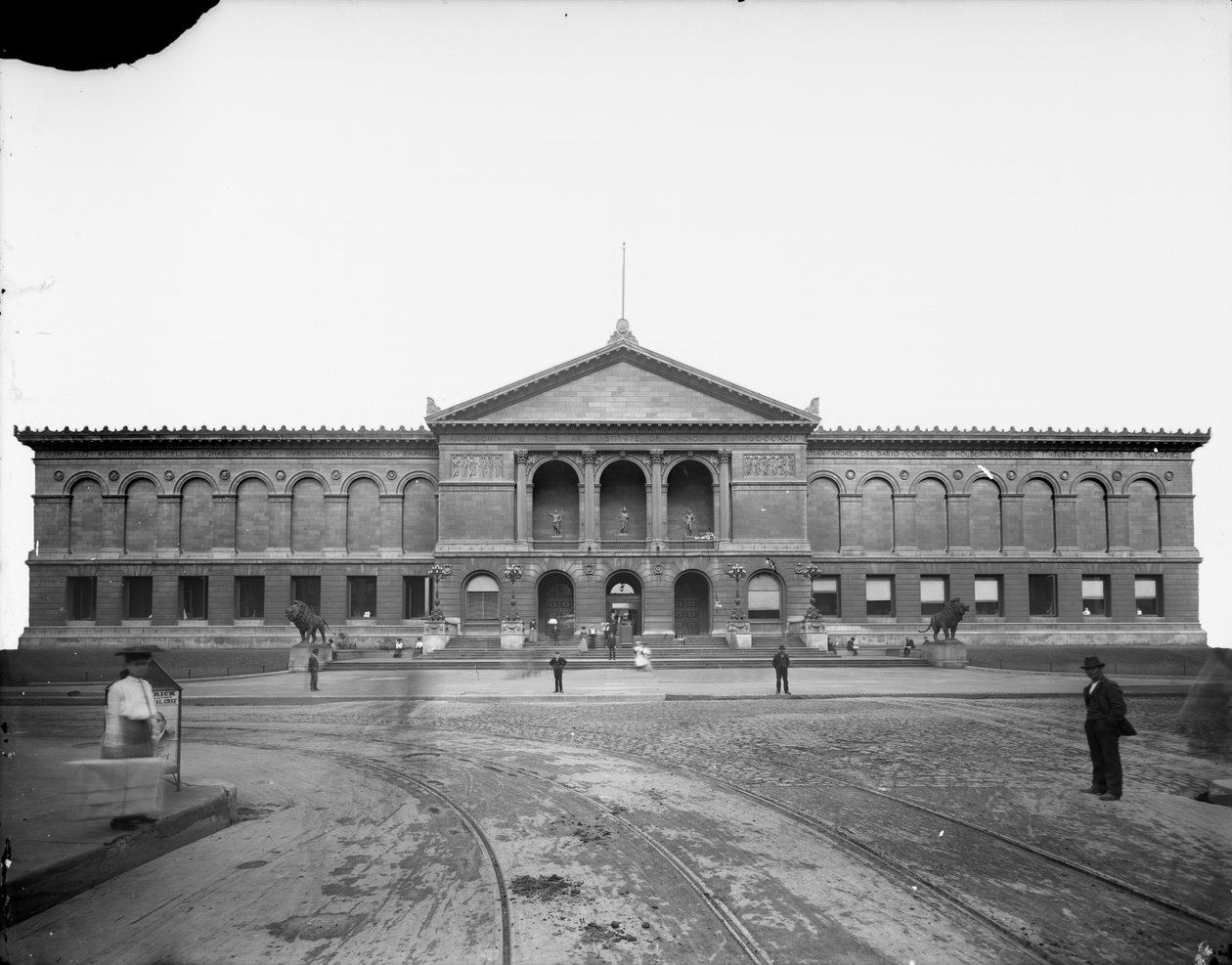 Art Institute of Chicago, Chicago, Illinois, USA, ca. 1892 (s/h-foto) af Barnes and Crosby