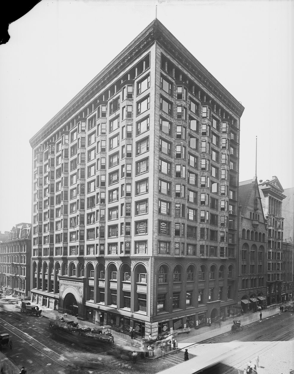 Chicago Stock Exchange, Chicago, Illinois, USA, ca. 1907 (s/h-billede) af Barnes and Crosby