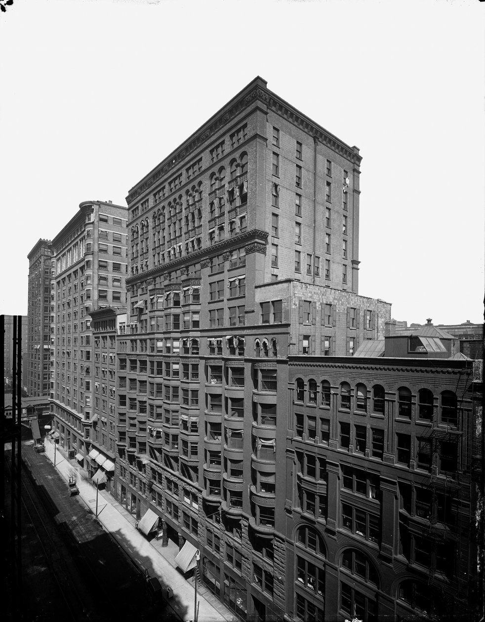 Dearborn Street nord for Congress, Chicago, Illinois, USA, ca. 1905 (s/h-foto) af Barnes and Crosby