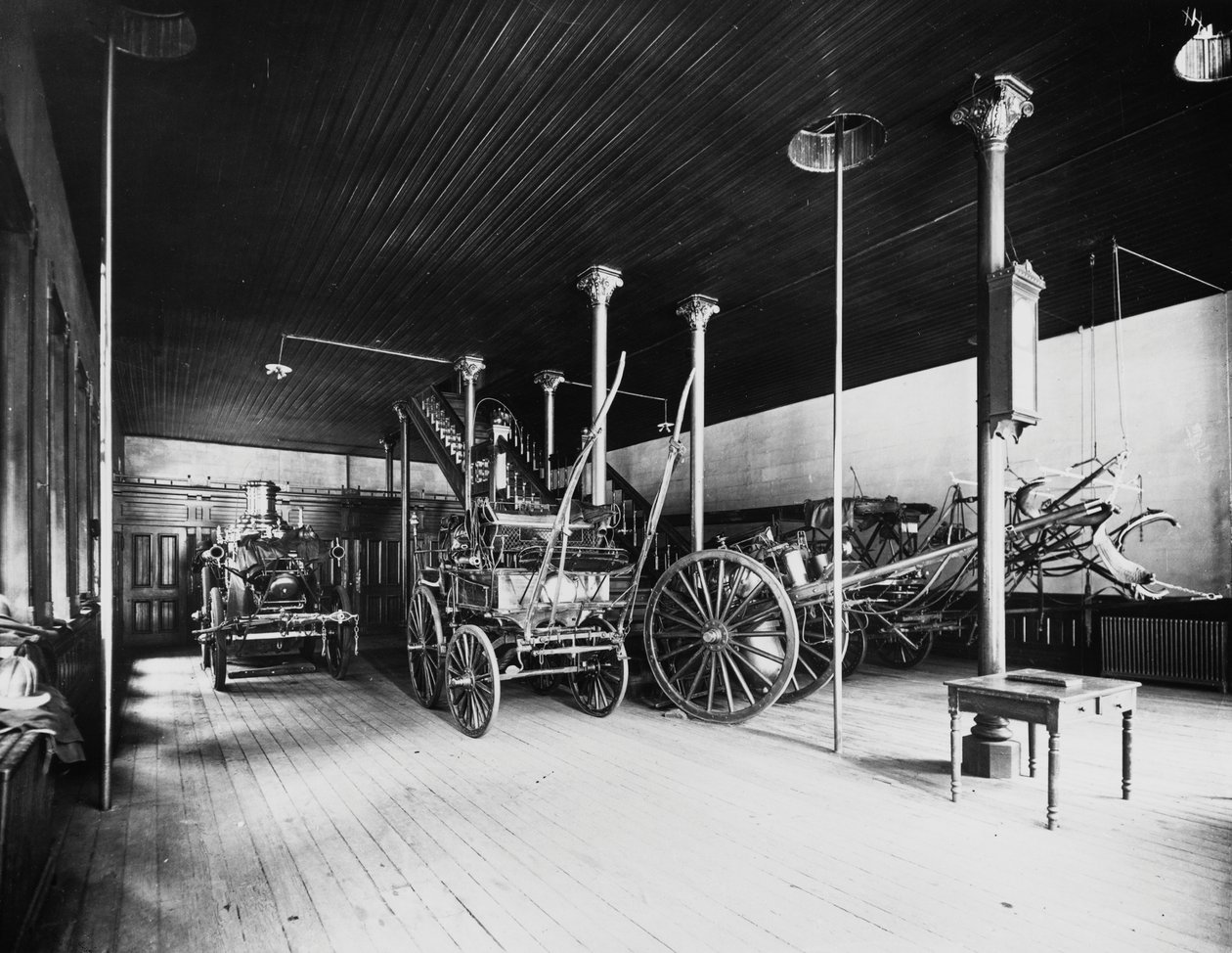 Engine House No. 40, Chicago, Illinois, USA, ca. 1905 (s/h-foto) af Barnes and Crosby