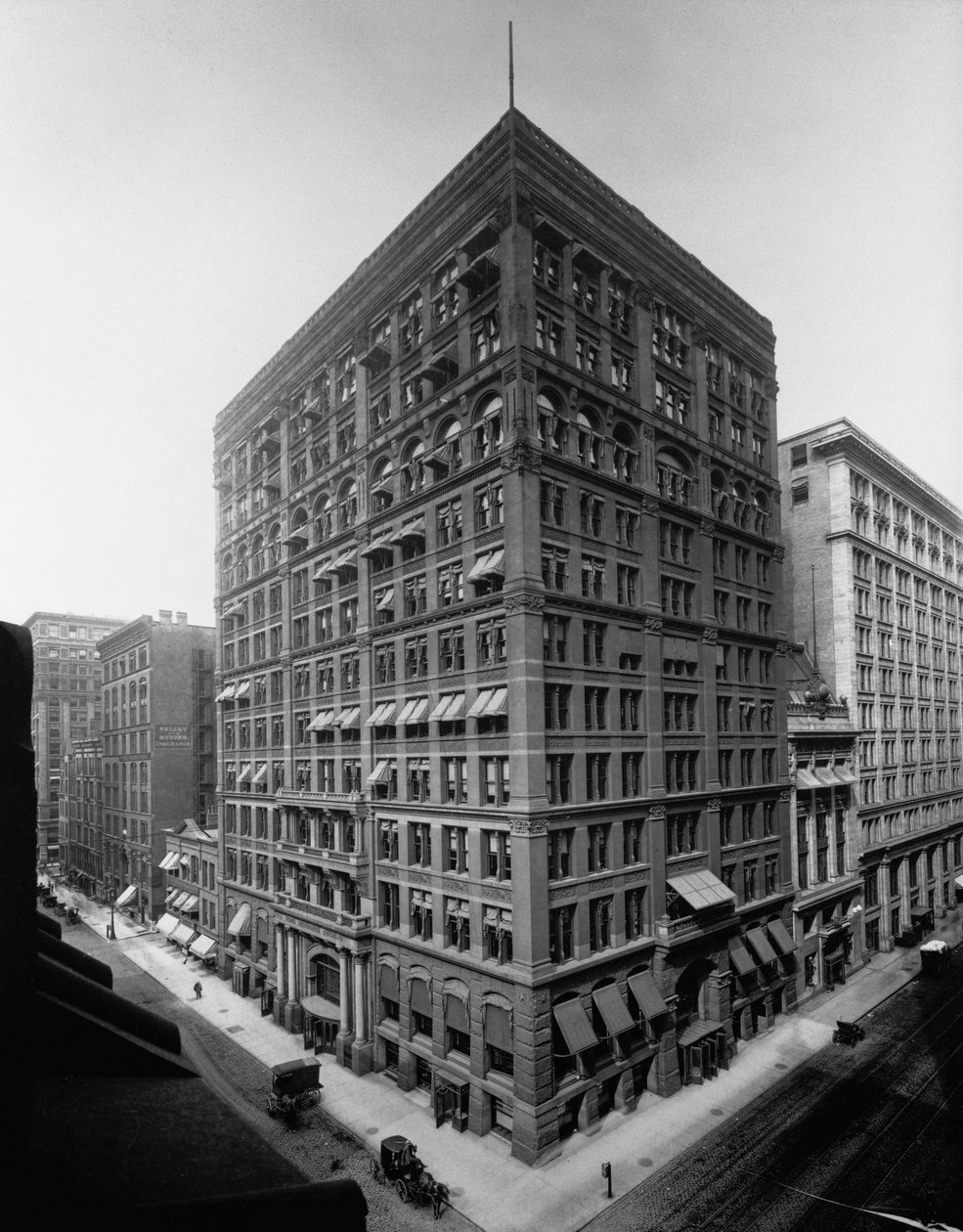 Home Insurance Building, Chicago, Illinois, USA, ca. 1905 (s/h foto) af Barnes and Crosby