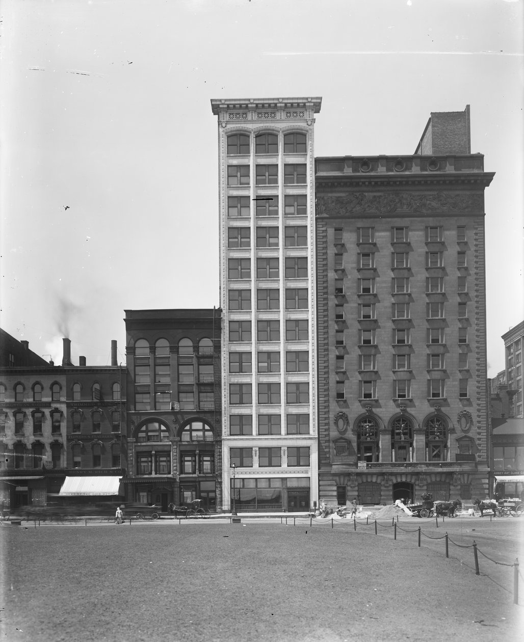 Lake View Building (Municipal Court Building), Chicago, Illinois, USA, ca. 1908 (s/h-billede) af Barnes and Crosby