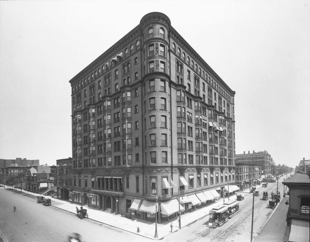 Lexington Hotel, Chicago, Illinois, USA, ca. 1905 (s/h-billede) af Barnes and Crosby