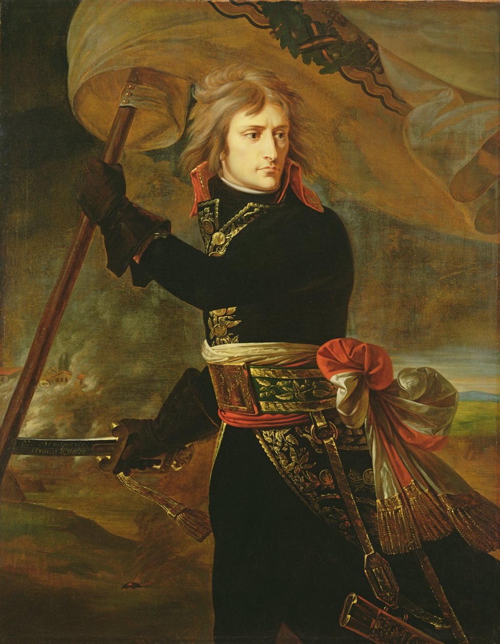 Napoleon I (1769-1821) på Arcole-broen af Antoine Jean Gros
