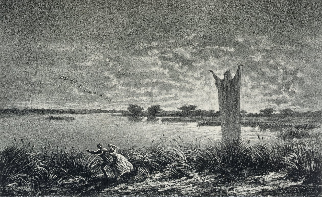 Munken fra Etangs-Brisses, illustration til 