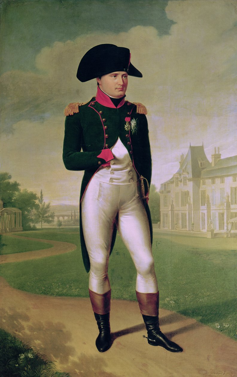 Napoleon I (1769-1821) foran Chateau de Malmaison, 1804 af Baron François Pascal Simon Gérard