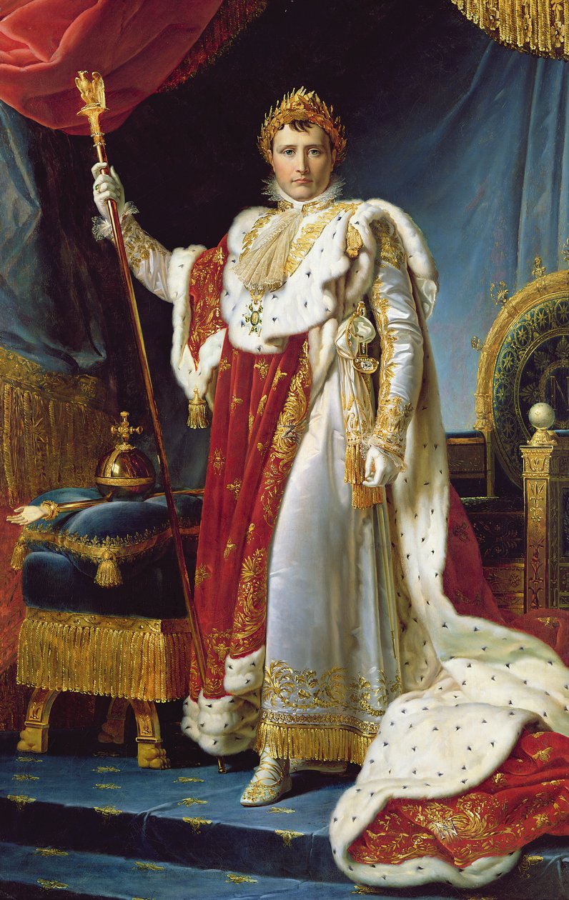 Napoleon I i sin kroningsdragt, ca. 1804, af Baron François Pascal Simon Gérard