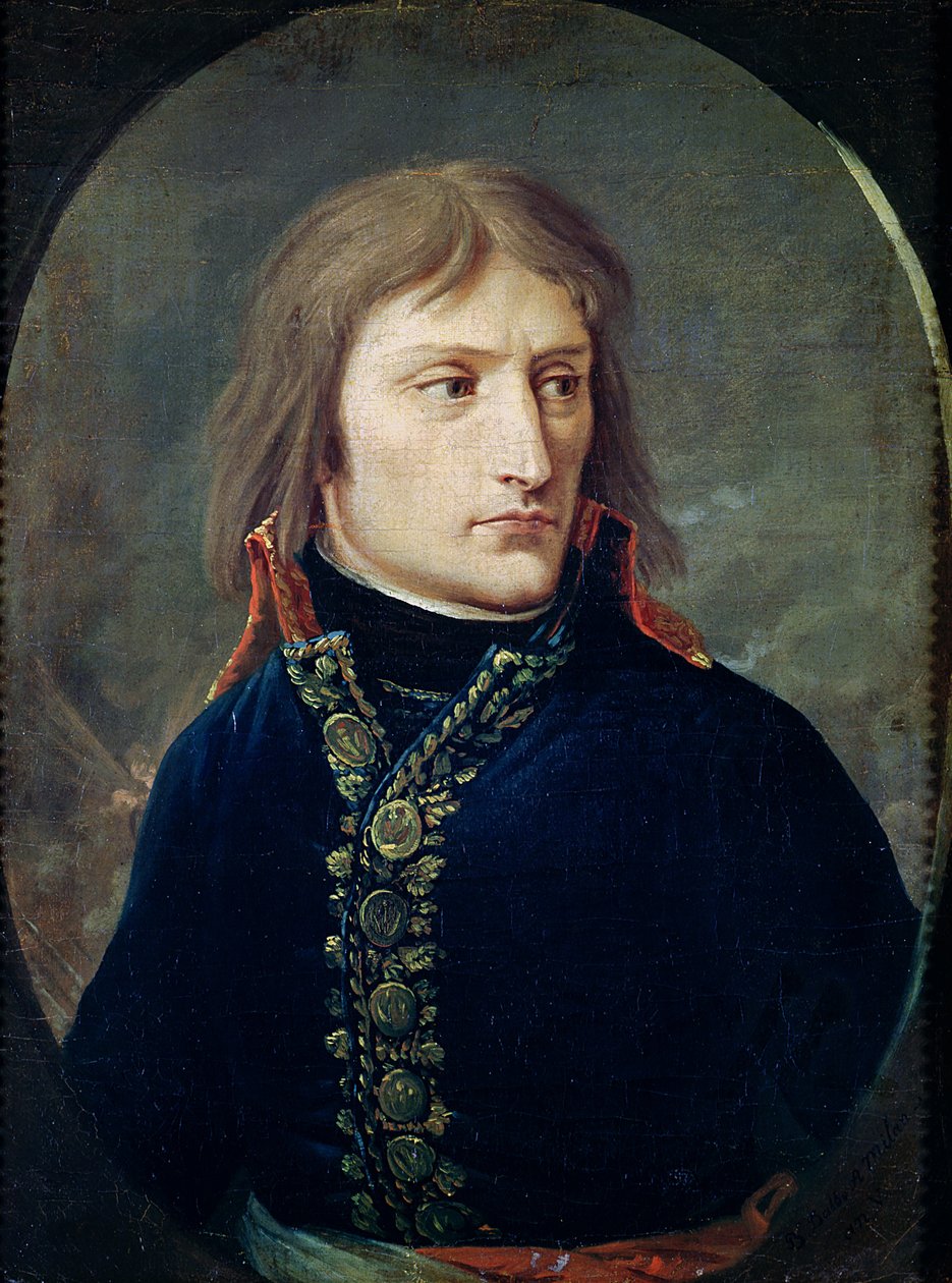 Napoleon Bonaparte (1769-1821) som øverstkommanderende for den italienske hær, 1796-97 af Baron Louis Albert Bacler d