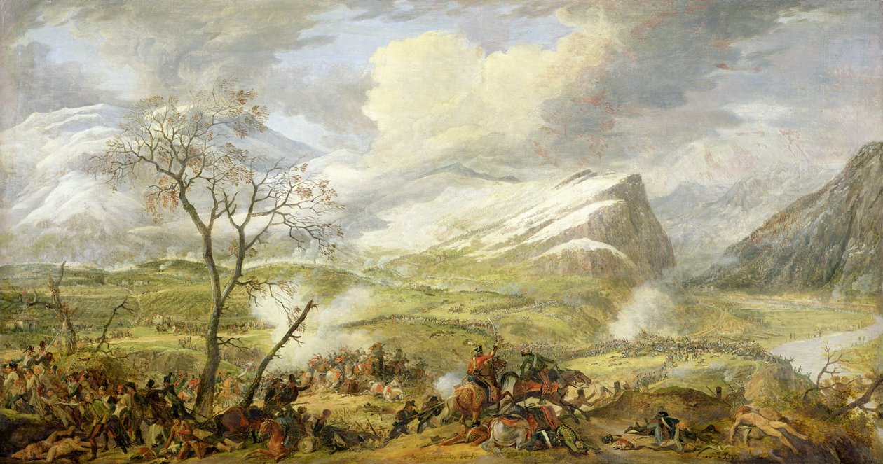 Slaget ved Rivoli den 14. januar 1797 af Baron Louis Albert Bacler d