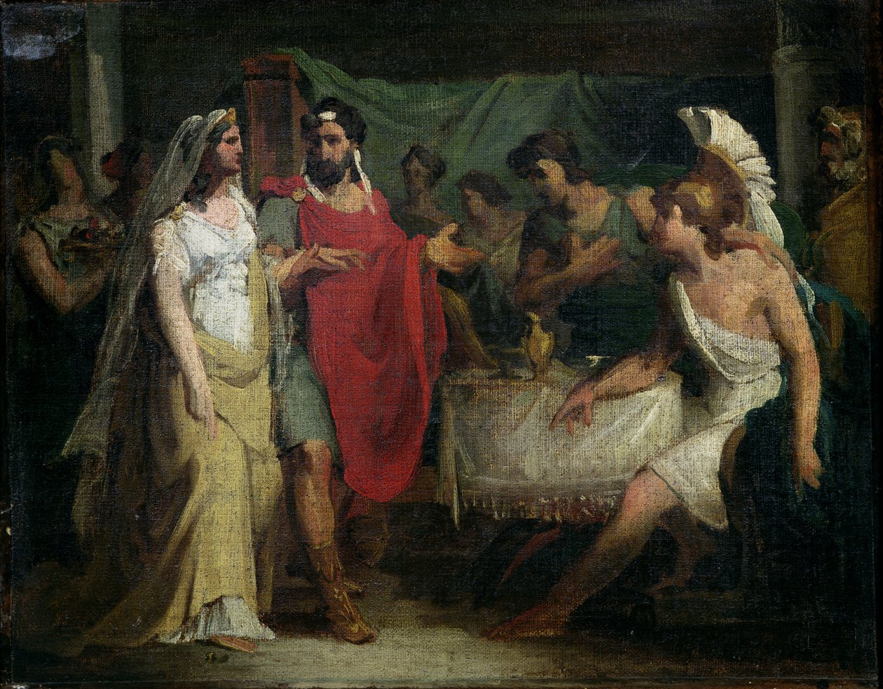 Alexander den Stores (356-323 f.Kr.) og Roxanas bryllup, 1810 af Baron Pierre Narcisse Guerin