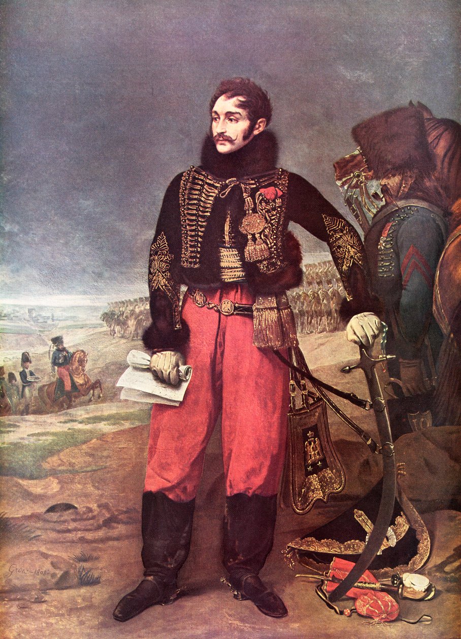 Portræt af Antoine-Charles-Louis, Comte de Lasalle af Baron Antoine Jean (after) Gros