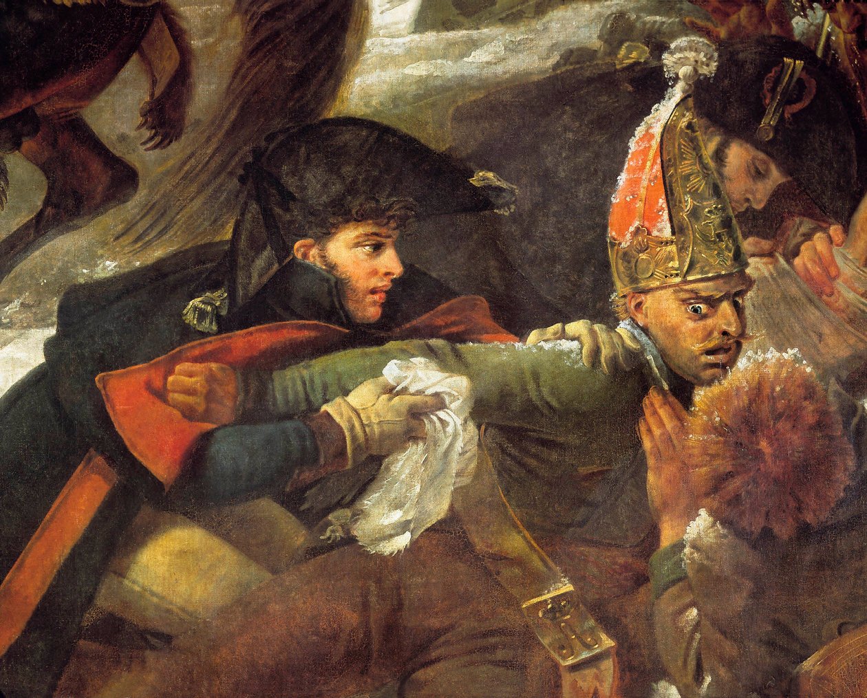 Napoleon I på slagmarken ved Eylau 9/02/1807, Detalje af Baron Antoine Jean Gros