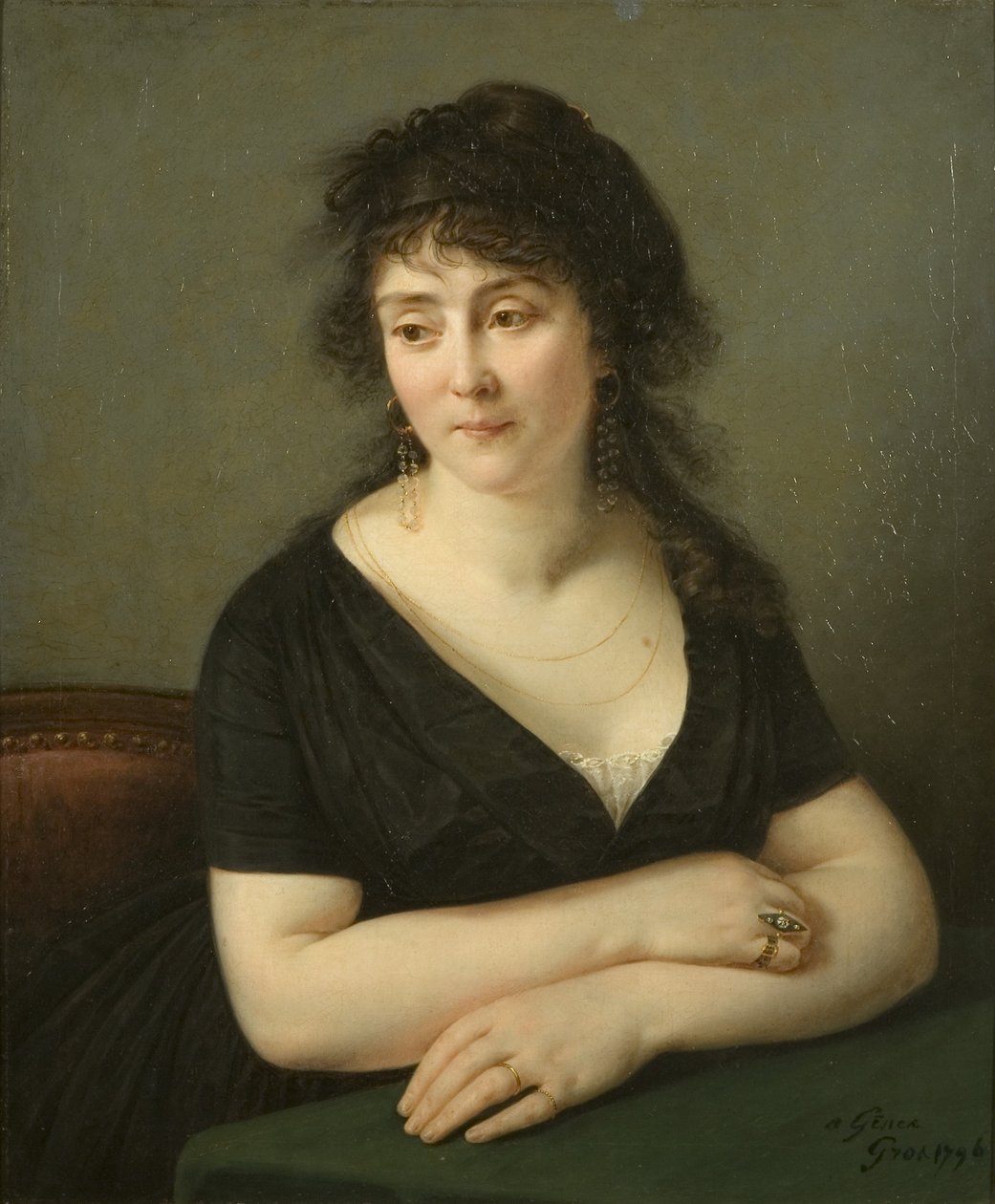 Portræt af Madame Bruyere af Baron Antoine Jean Gros