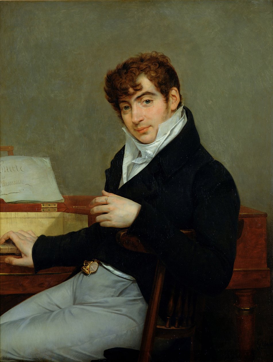 Portræt af Pierre Zimmermann (1785-1853) 1808 (olie på lærred) af Baron Antoine Jean Gros