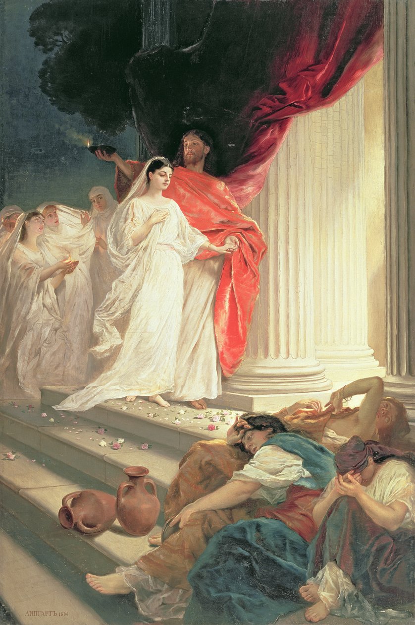 Lignelse om de vise og tåbelige jomfruer af Baron Ernest Friedrich von Liphart