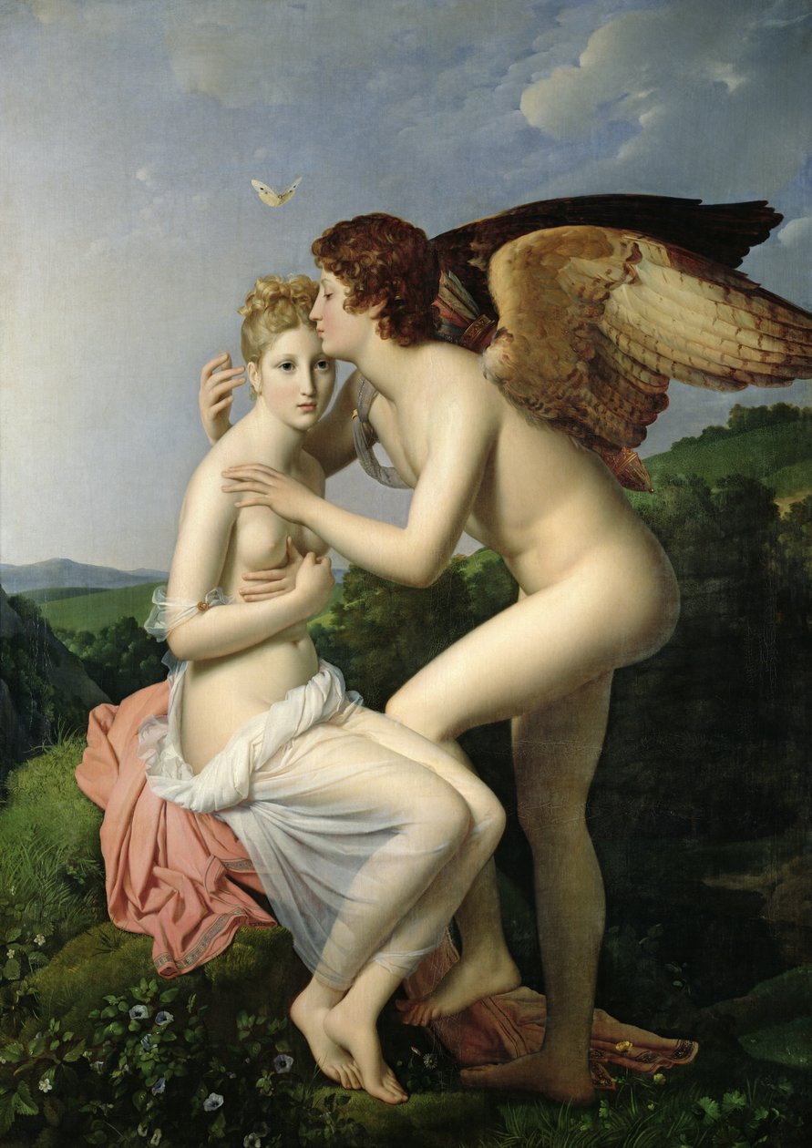 Psyche modtager Amors første kys, 1798 af Baron François Pascal Simon Gérard
