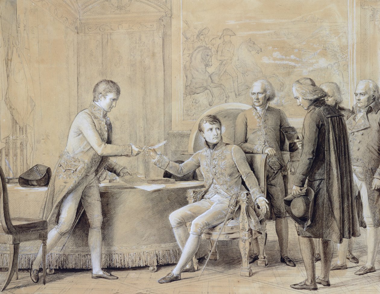 Underskrivelsen af konkordatet mellem Frankrig og Den Hellige Stol, 15. juli 1801 af Baron François Pascal Simon Gérard