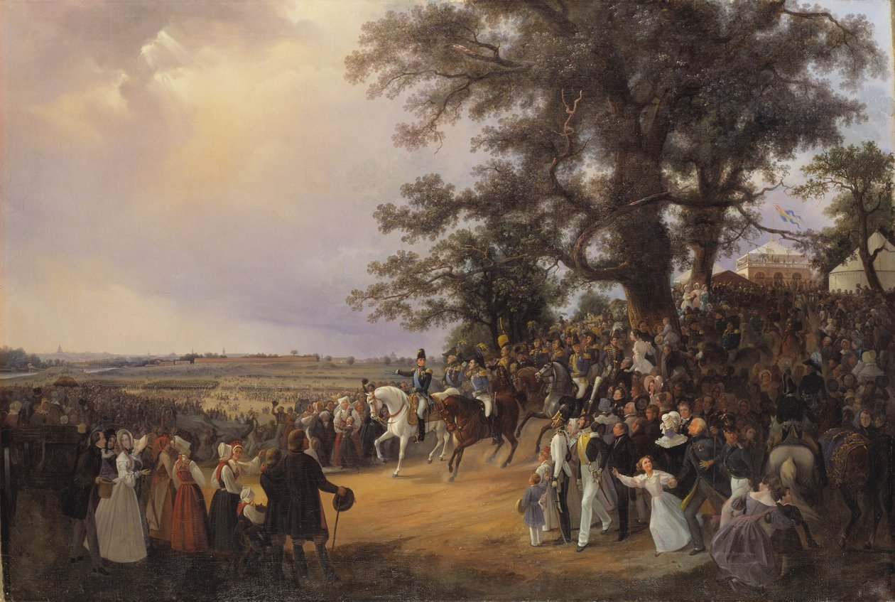 Anmeldelse i Ladugardsgarde Fields under tsar Nicholas-besøg i 1838 af Baron Karl Stefan Bennet