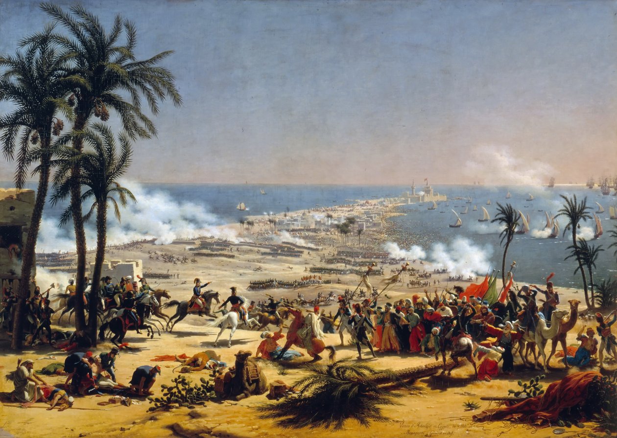 Slaget ved Aboukir, 25. juli 1799 af Baron Lejeune Louis François