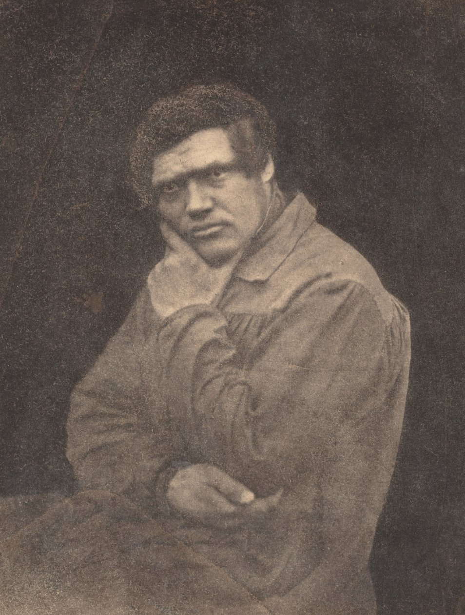 Portræt af en mand af Baron Louis Adolphe Humbert De Molard