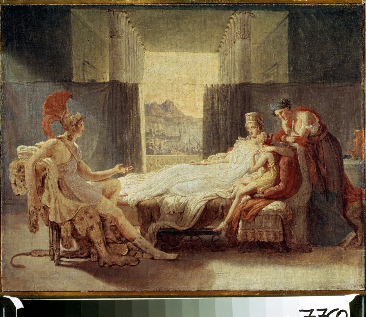 "Aeneas fortæller Dido om katastrofen ved Troy" Maleri af Pierre Narcisse (Pierre-Narcisse) Guerin (1774-1833) - Olie på lærred - Moskva, Pushkin Museum af Baron Pierre Narcisse Guerin