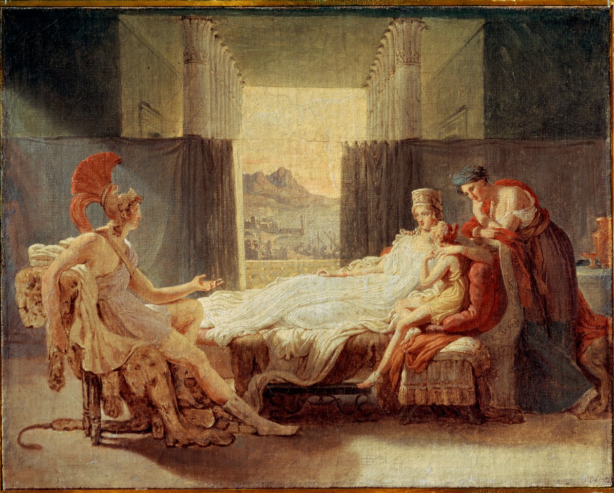 Skitse for Aeneas, der fortæller Dido om Trojas ulykker, før 1813 af Baron Pierre Narcisse Guerin
