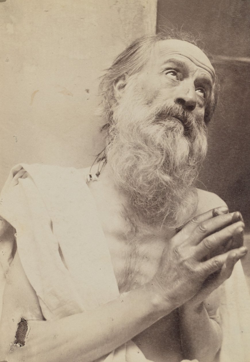 [Portræt af mand, der beder] af Baron Wilhelm von Gloeden