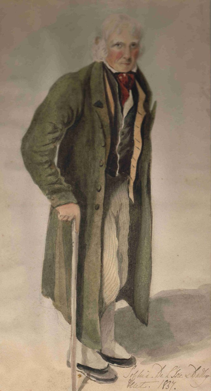 Akvarelmaleri af William IV i Det Forenede Kongerige af Baroness De L Sidney
