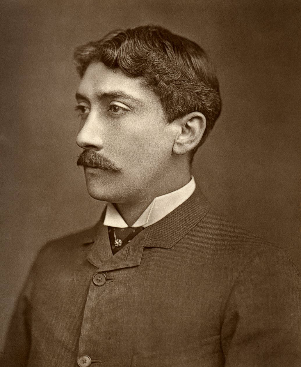 Den britiske skuespiller Yorke Stephens i One Change, 1886 af Barraud