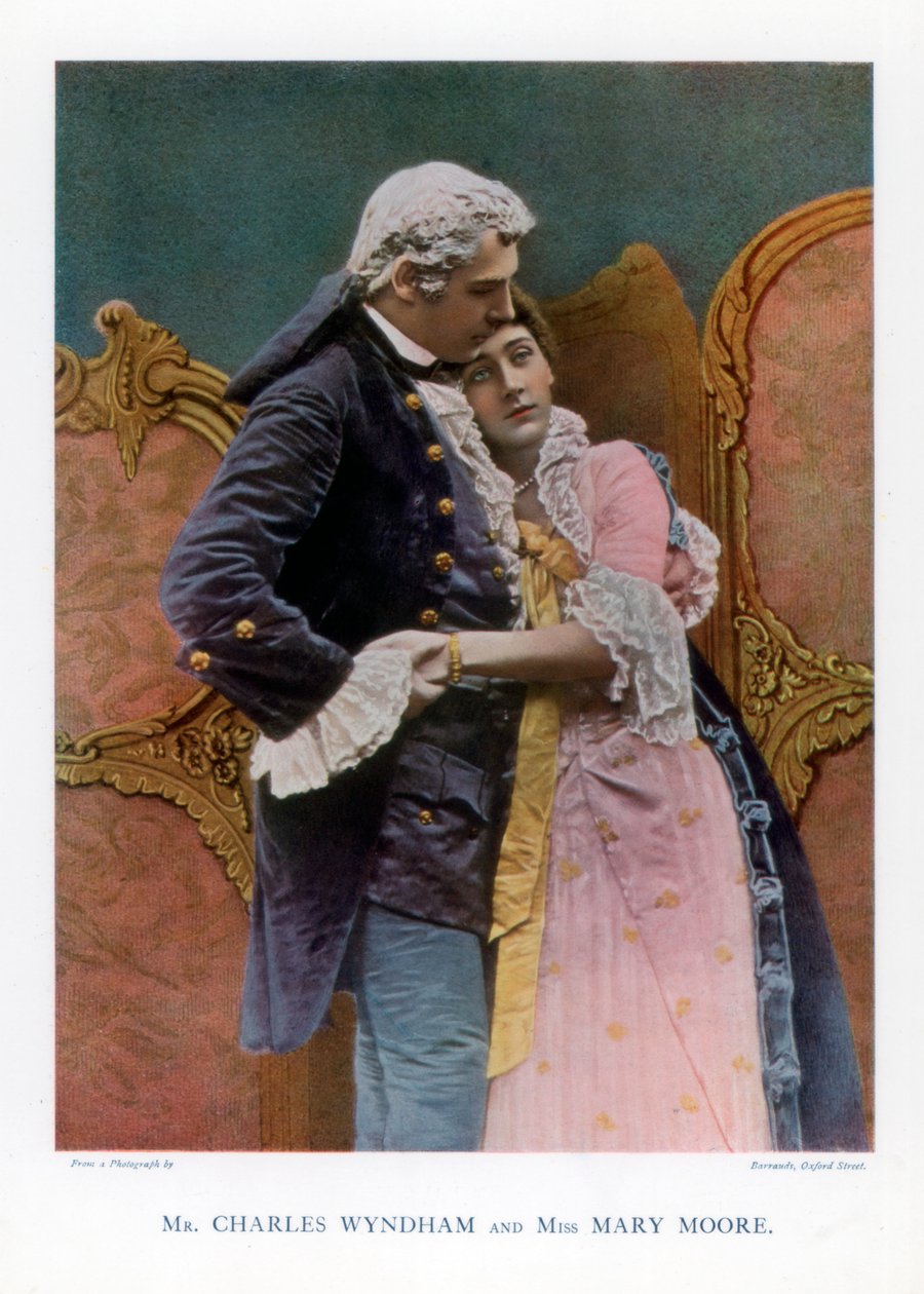 Charles Wyndham og Mary Moore, engelske skuespillere, 1901. af Barraud