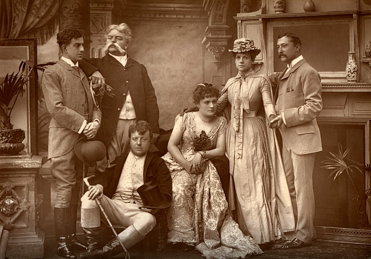 The Drury Lane Company i A Run of Luck, på Drury Lane Theatre, London, 1886 af Barraud