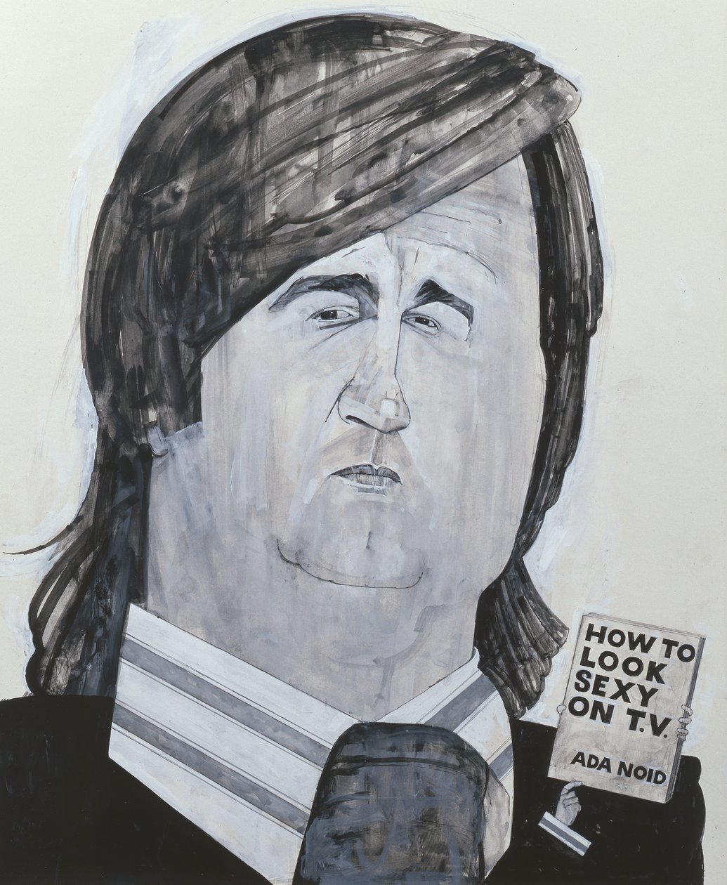 Portræt af Melvyn Bragg, illustration til The Listener, 1970