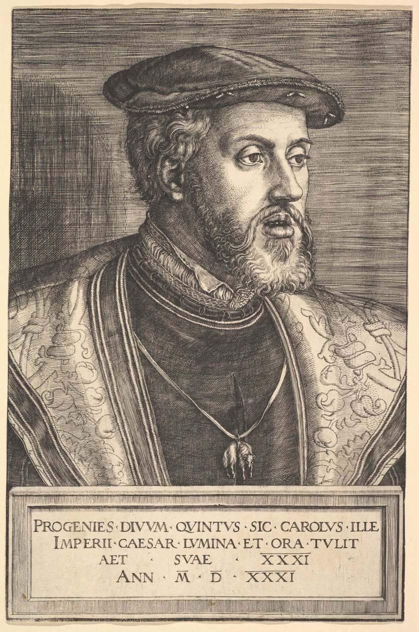 Kejser Karl V, 1500-tallet. af Barthel Beham