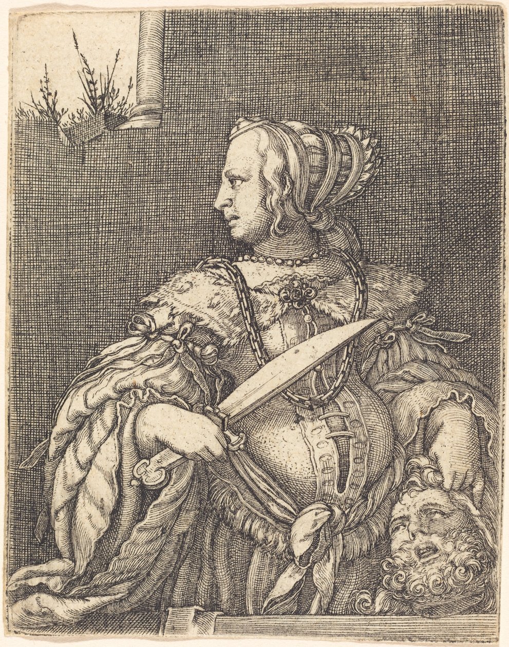Judith med hovedet af Holofernes af Barthel Beham