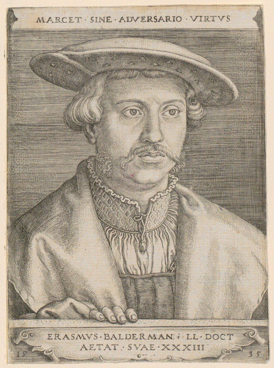 Portræt af doktor Erasmus Baldermann af Barthel Beham
