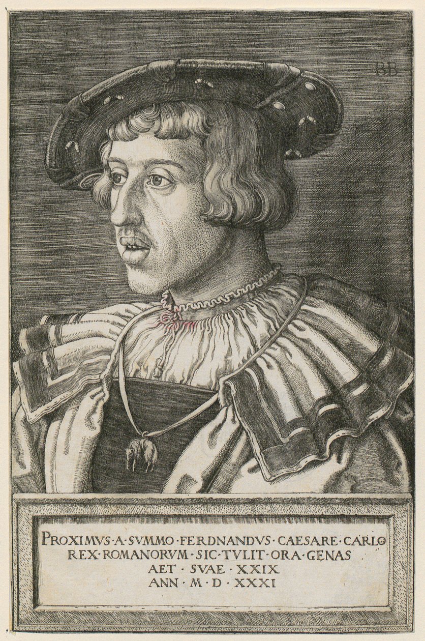 Portræt af kong Ferdinand I af Barthel Beham