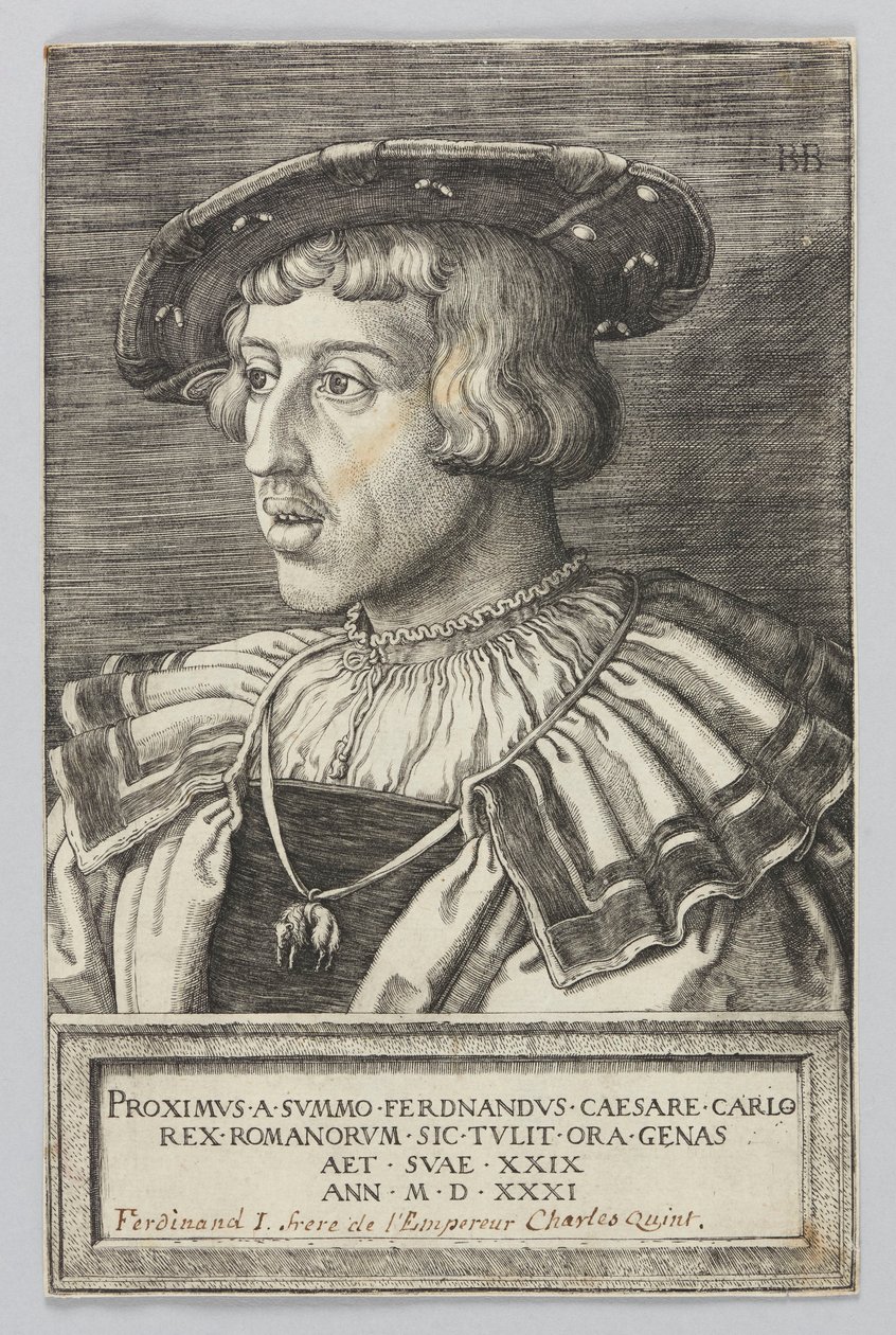 Portræt af kejser Ferdinand I af Barthel Beham