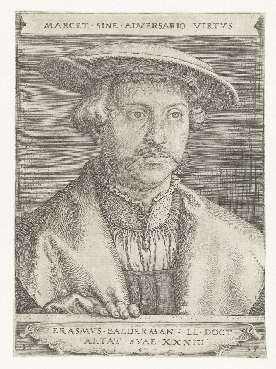 Portræt af Erasmus Balderman af Barthel Beham