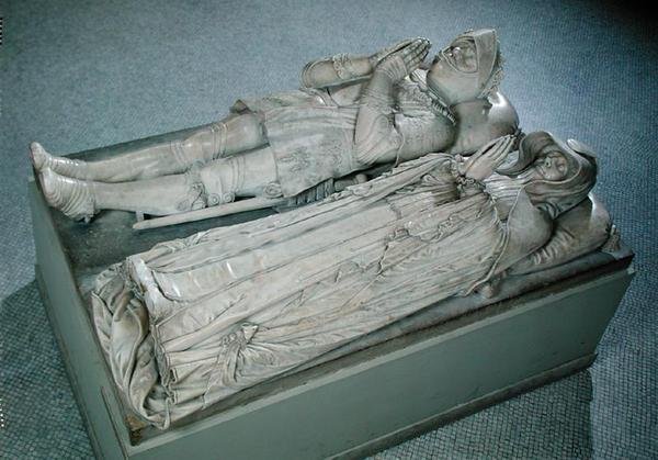 Skulpturer af Anne de Montmorency (1493-1567) konstabel og marskal af Frankrig og Madeleine af Savoyen (1510-86) hertuginde af Montmorency, ca. 1567 og ca. 1586 (marmor) (se også 229955) af Barthelemy Prieur