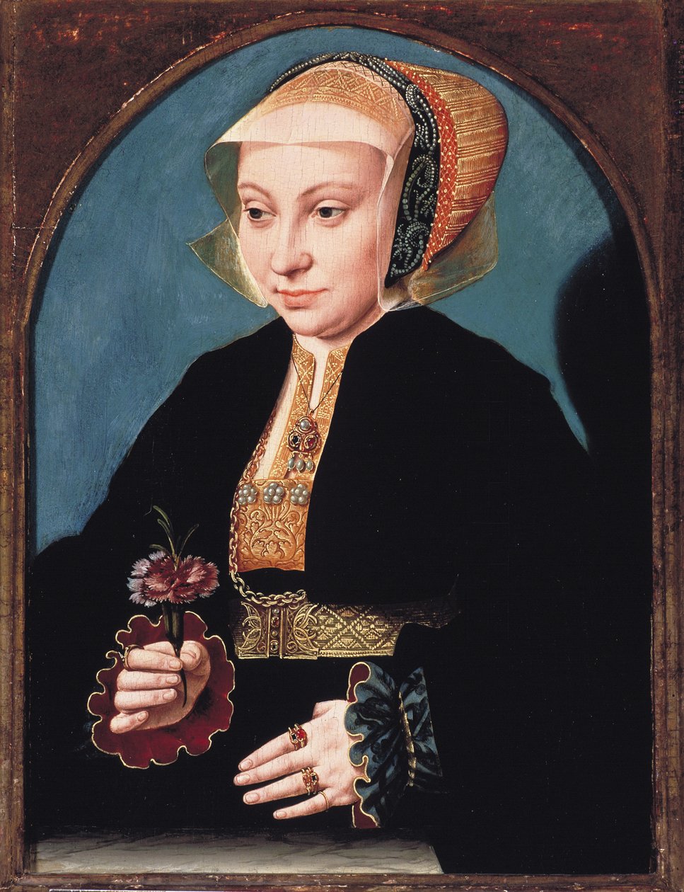 Portræt af en dame, ca. 1539 af Bartholomaeus Bruyn