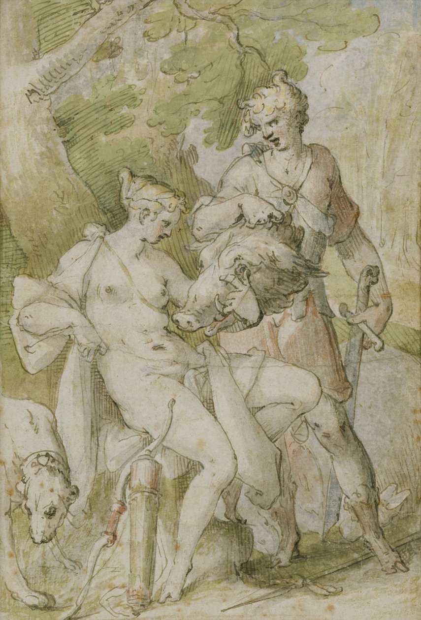 Mytologisk scene af Bartholomaeus Spranger